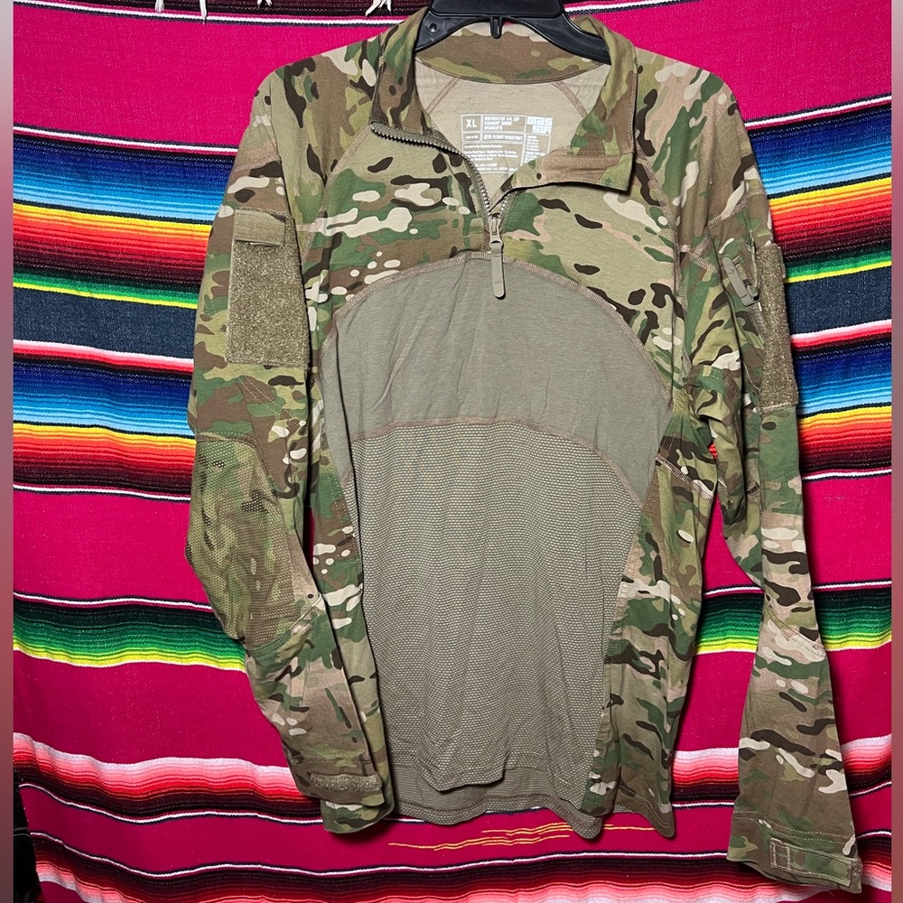 Massif Advanced Quarter Zip Combat Shirt FR Tactical OCP Size XL